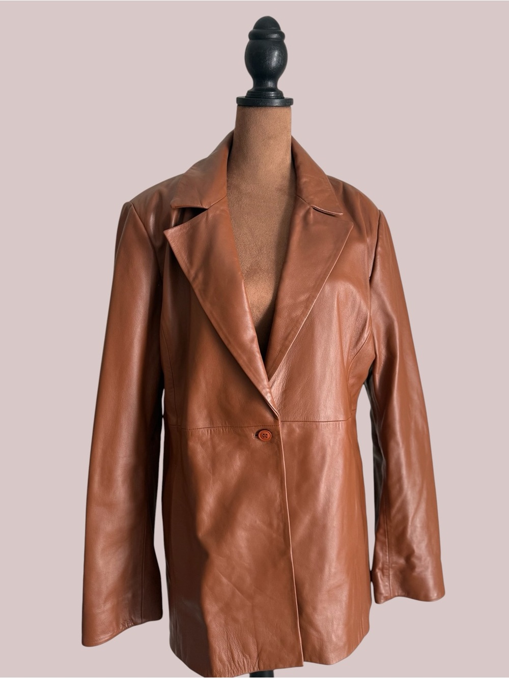 Reformation Vede Bowery Leather Jacket - SZ XL
